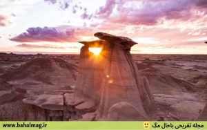 تصاویر غروب بیابان