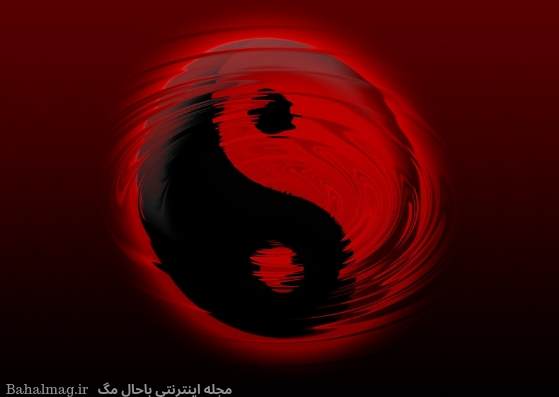 گوی قرمز و مشکی