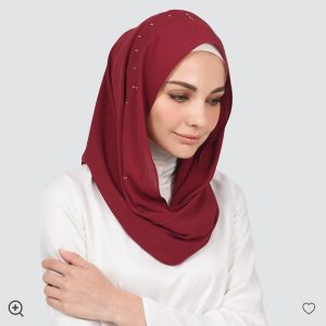 مدل شال و روسری سال 1399 زرشکی