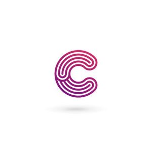طرح زیبای حرف c انگلیسی