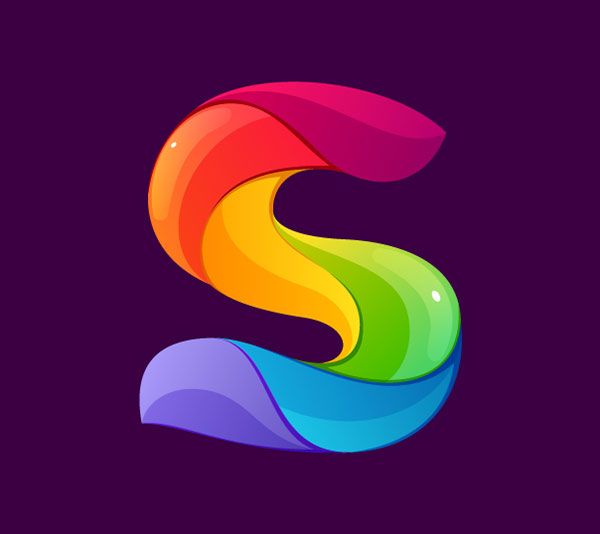 شکل حرف S برای رنگین کمان دیدنی و خاص