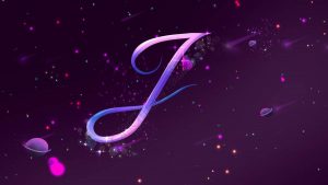 عکس پروفایل حرف j بنفش