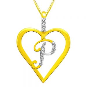 عکس پروفایل حرف p طلایی