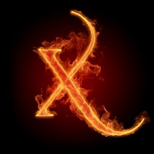 عکس پروفایل حرف x آتشین