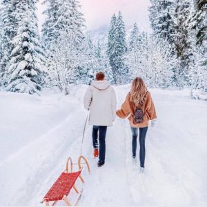 عکس پروفایل دو نفر زمستانی جدید