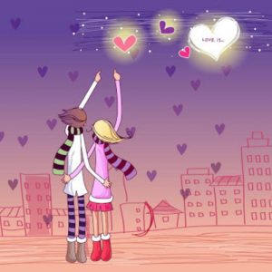 عکس پروفایل دو نفره دخترانه گرافیکی