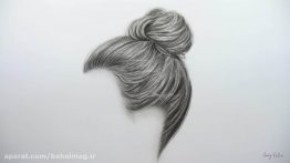 ویدیوی آموزش نقاشی موی زنانه شیک و دیدنی