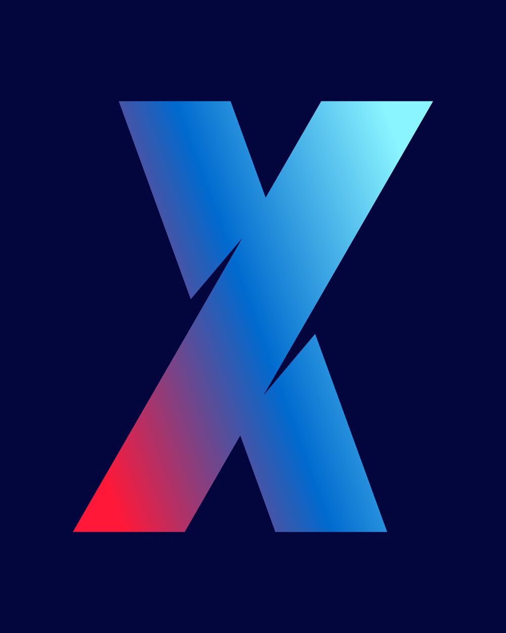 پروفایل x آبی رنگ دیدنی