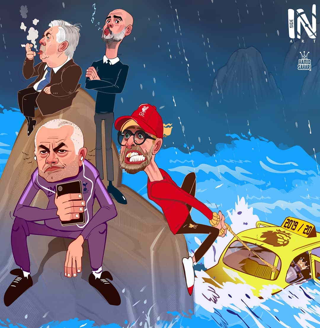 کاریکاتور سرنوشت عجیب لیورپول در لیگ برتر 2020