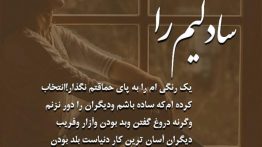 عکس نوشته سادگی ام را