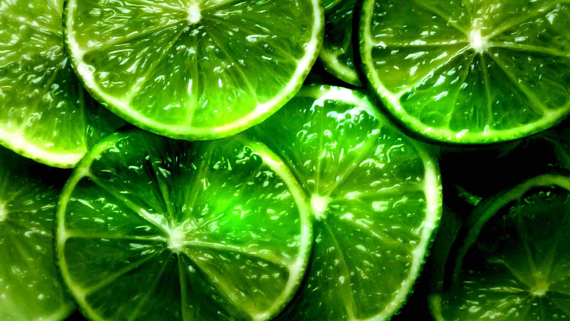 لیموهای دیدنی و شیک سبز رنگ والپیپر