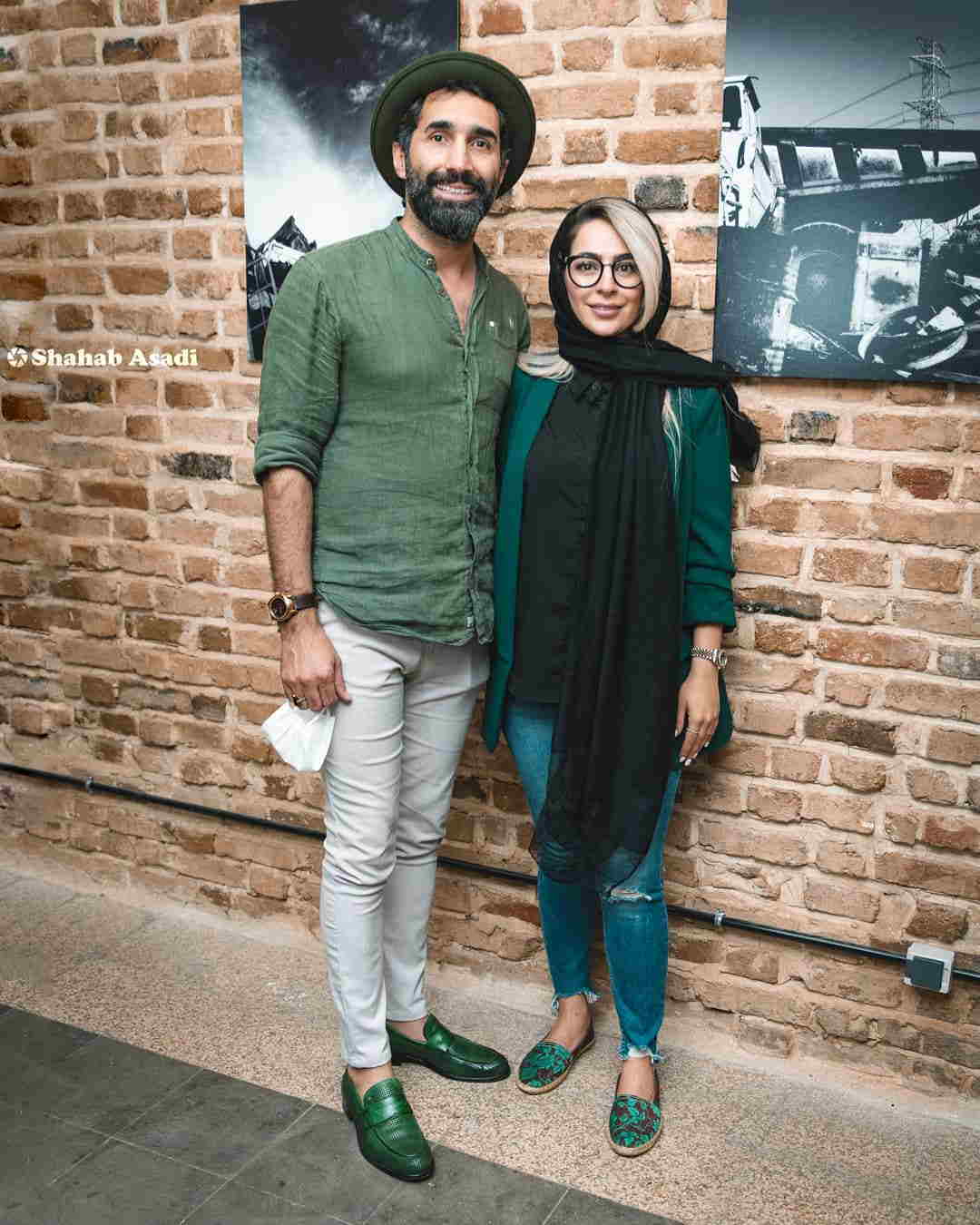 عکس دیدنی و شیک هادی کاظمی در کنار خانم بازیگر