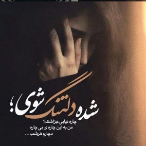 عکس نوشته شده دلتنگ شوی