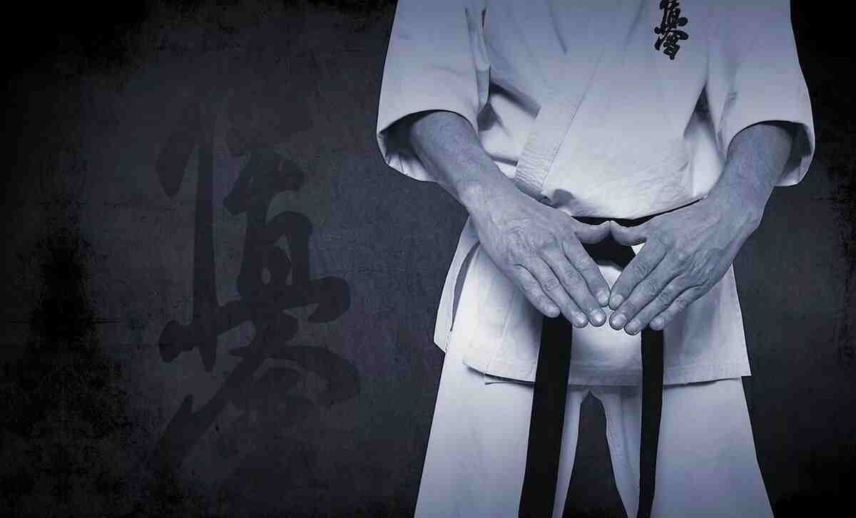 پروفایل دیدنی سیاه و سفید از کمربند کاراته