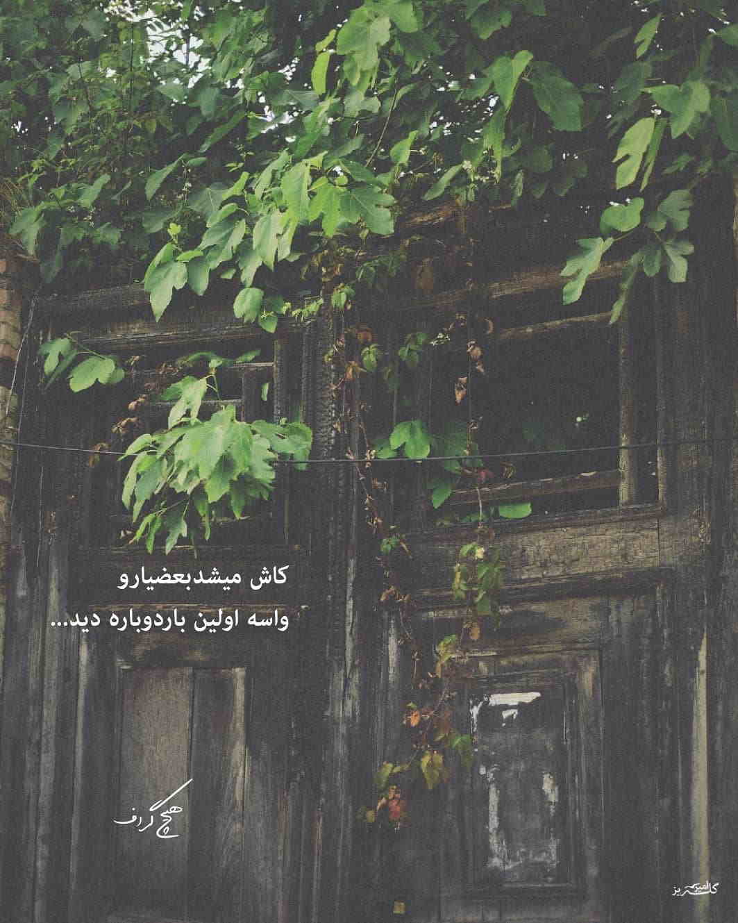 عکس نوشته کاش می شد بعضیا رو واسه اولین بار دوباره دید
