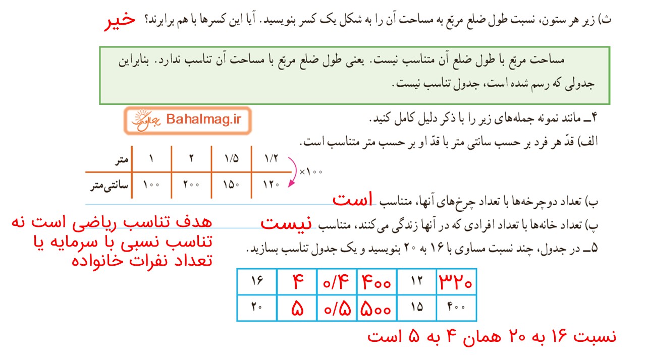 جواب صفحه 110 و 111 ریاضی ششم قسمت پنجم