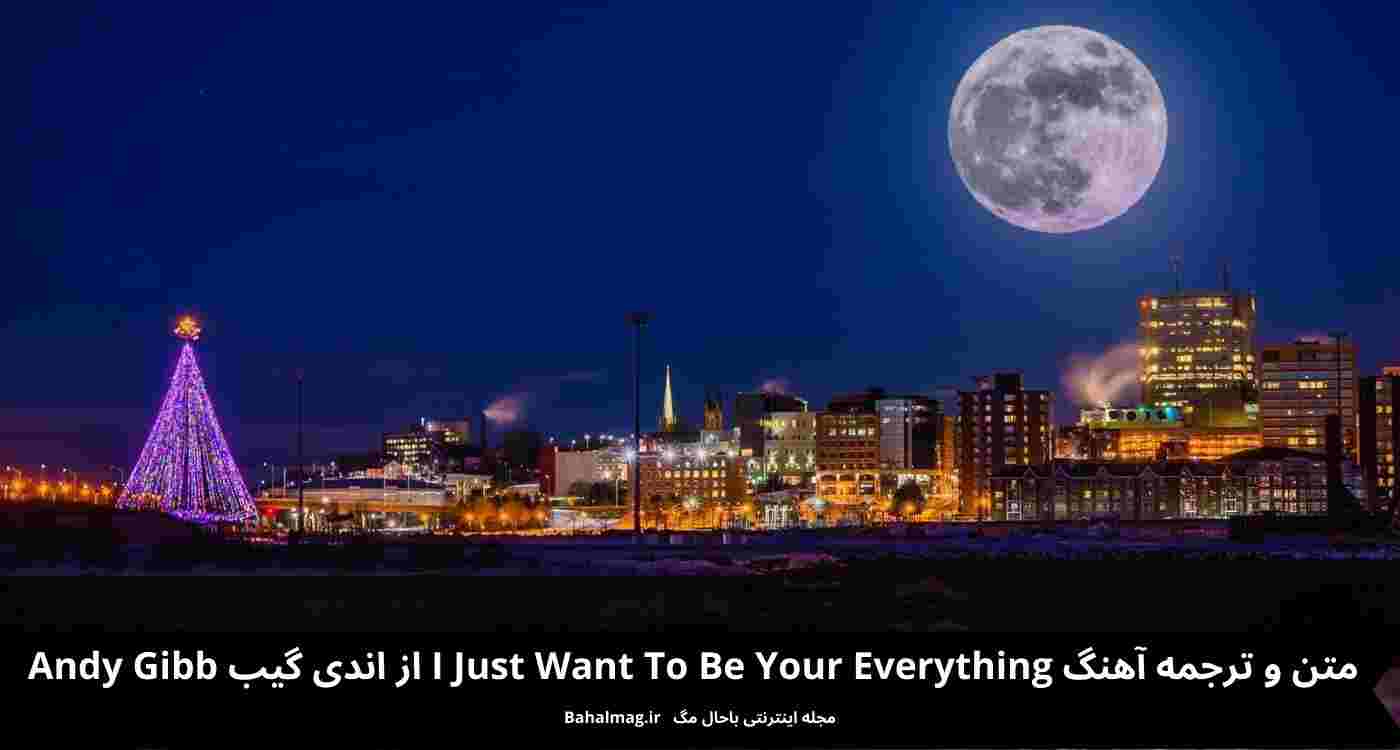 متن و ترجمه آهنگ i just want to be your everything