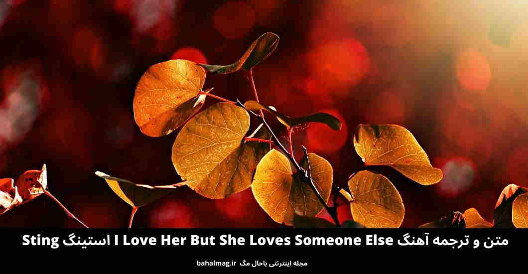متن و ترجمه آهنگ I Love Her But She Loves Someone Else استینگ Sting