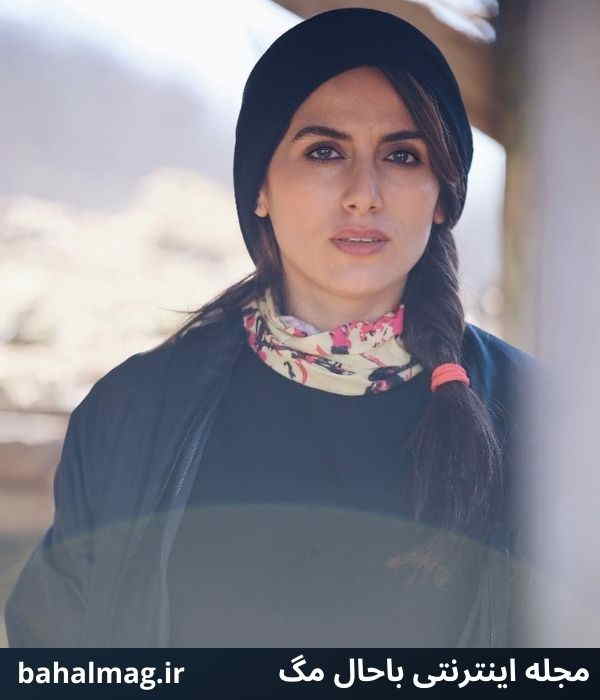 عکس رها خدایاری با موی بافته