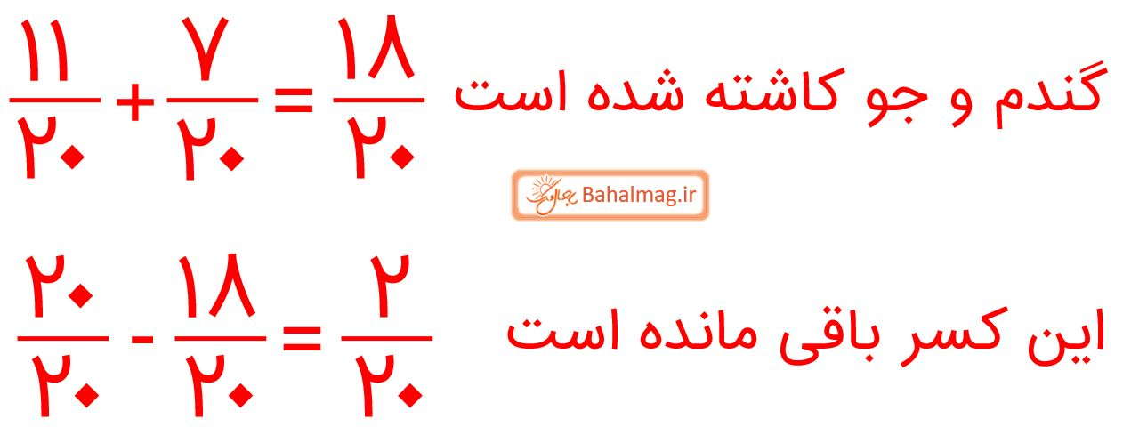 ریاضی چهارم صفحه 33 تمرین 3