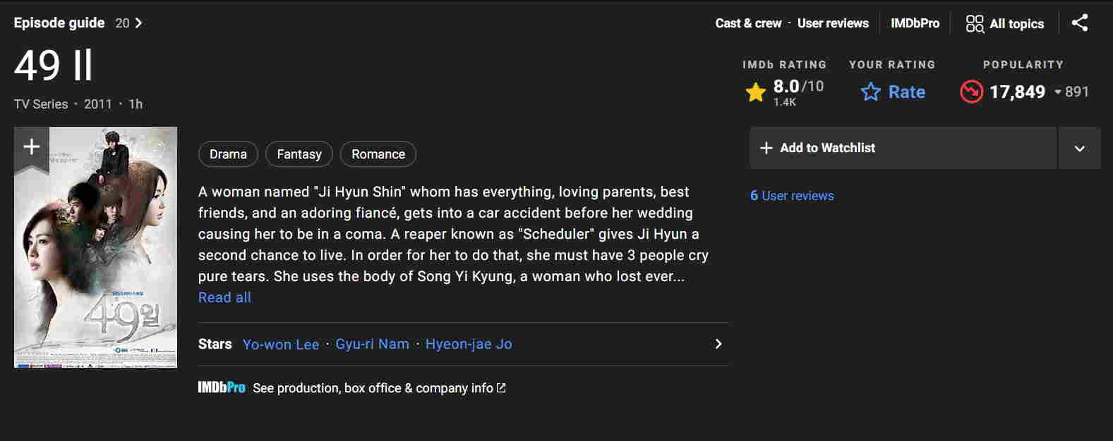مشخصات IMDB سریال 49 روز