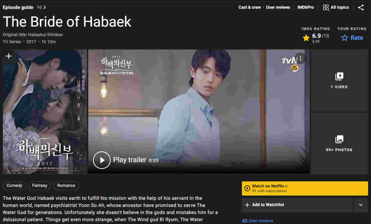 مشخصات IMDB سریال عروس خدای اب