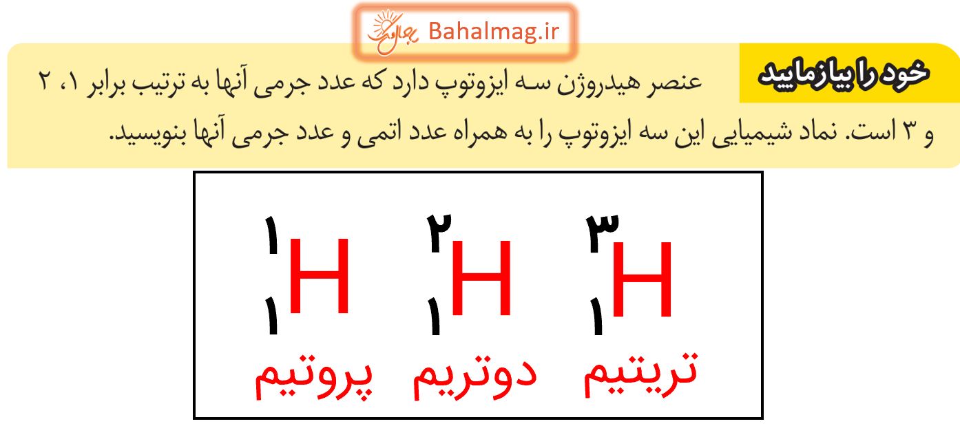 جواب خود را بیازمایید صفحه 26 علوم پایه هشتم