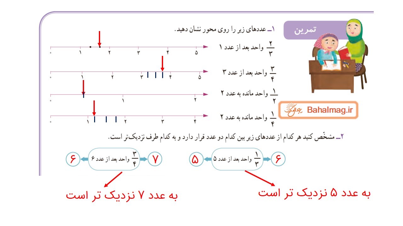 جواب تمرین صفحه 51 ریاضی سوم قسمت اول