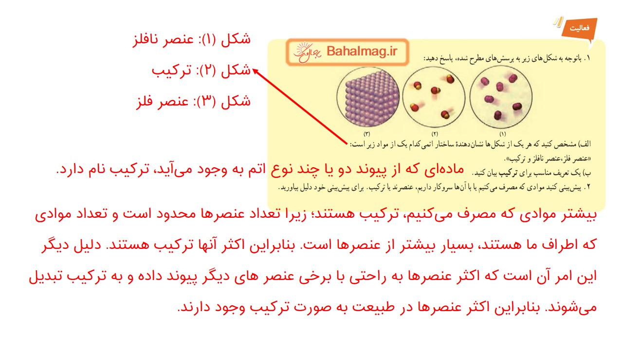 جواب فعالیت صفحه 20 علوم هفتم