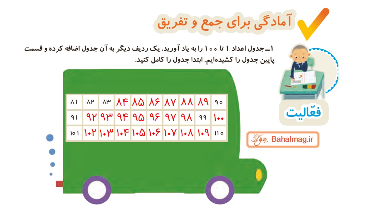 جواب فعالیت صفحه 67 ریاضی دوم قسمت اول
