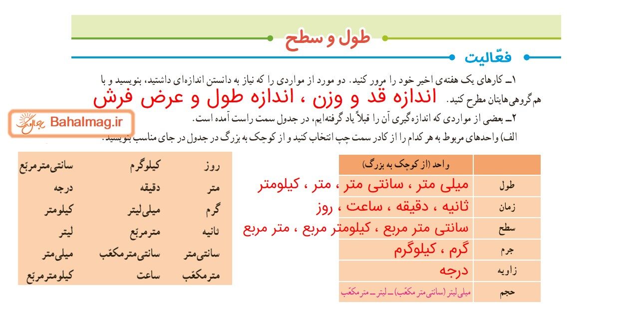 جواب صفحه 88 ریاضی ششم قسمت اول