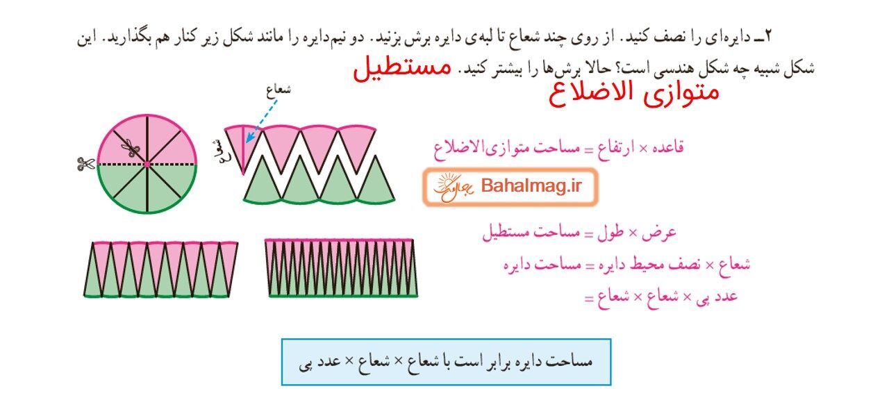 جواب فعالیت صفحه 98 ریاضی ششم قسمت دوم