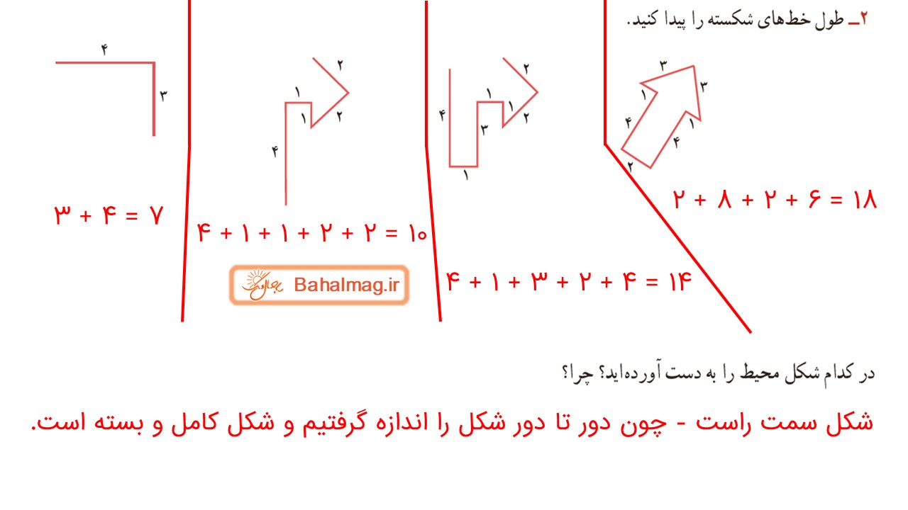 جواب صفحه 87 ریاضی سوم قسمت دوم