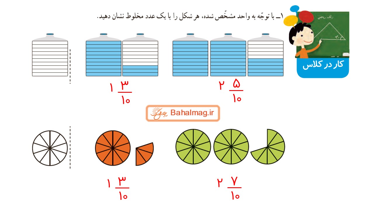 جواب صفحه 102 ریاضی چهارم قسمت اول