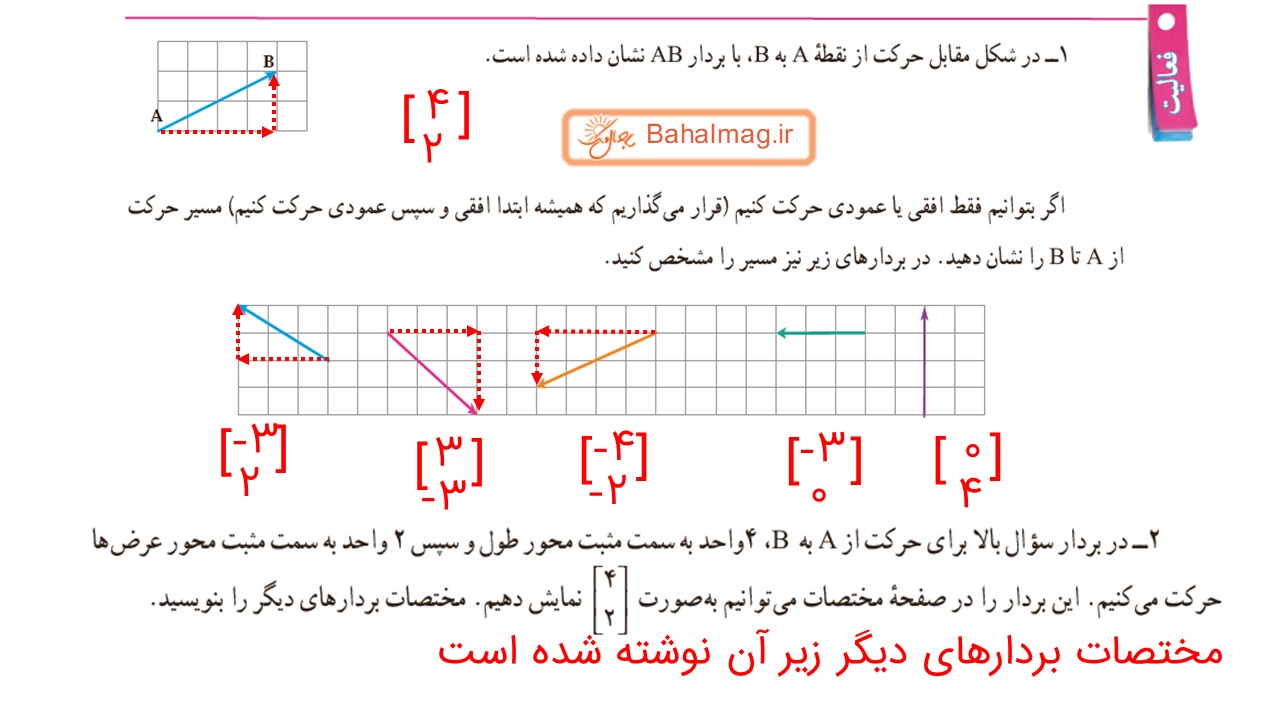 جواب صفحه 105 ریاضی هفتم قسمت اول