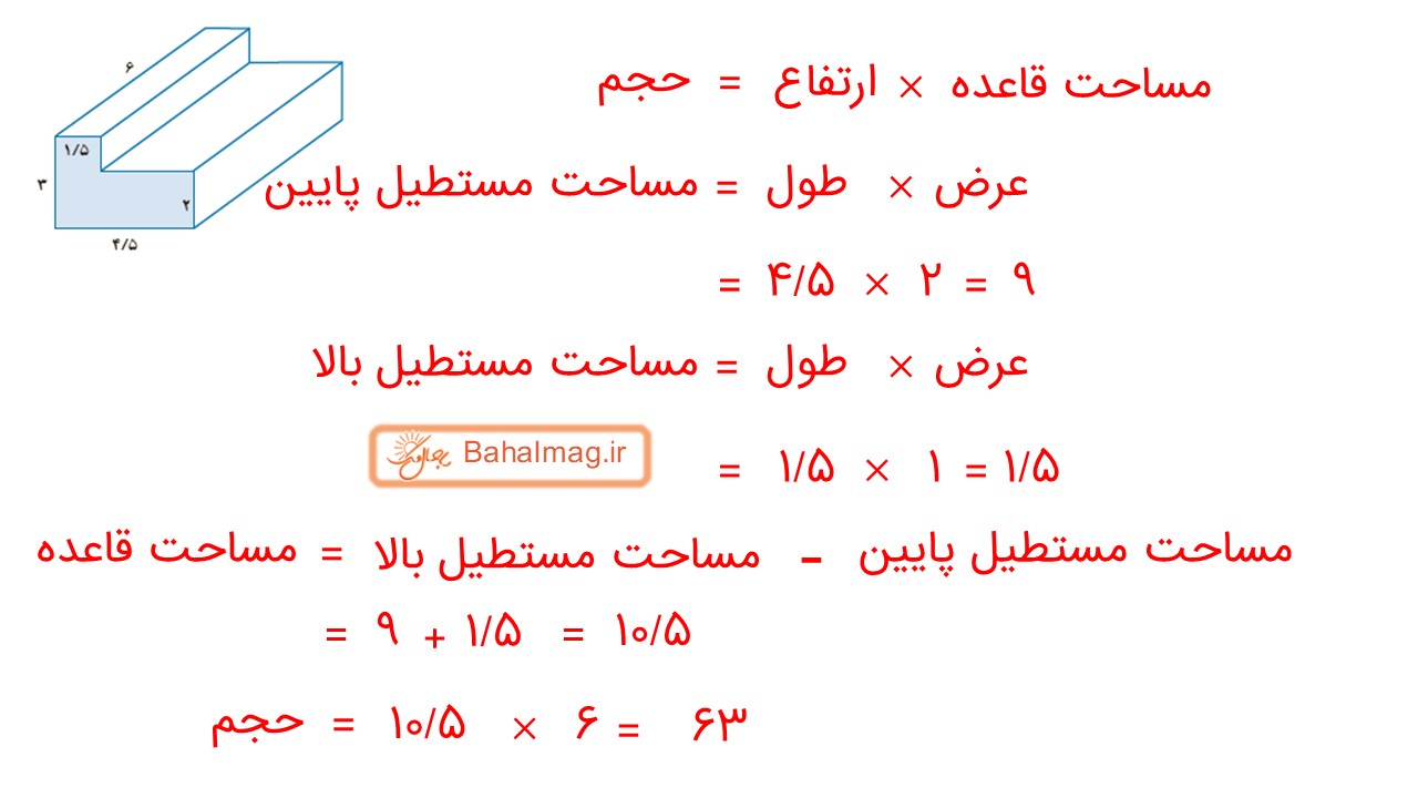 جواب صفحه 75 ریاضی هفتم قسمت ششم
