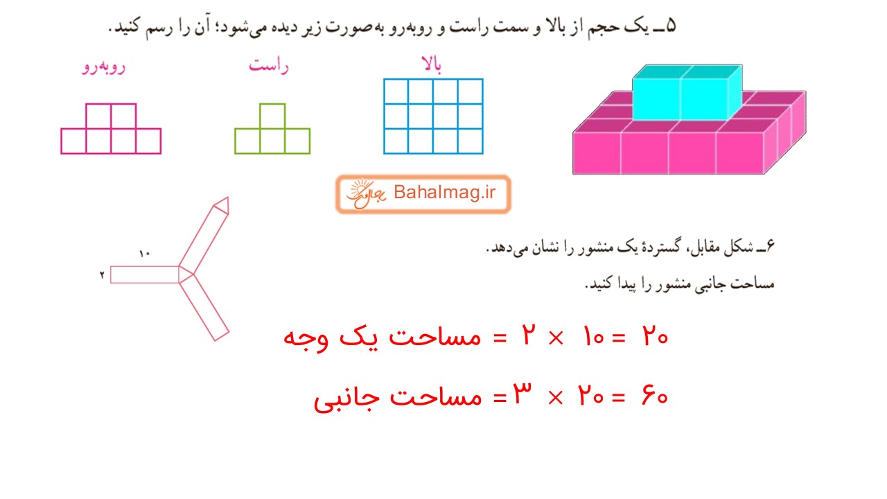 جواب صفحه 81 ریاضی هفتم قسمت پنجم