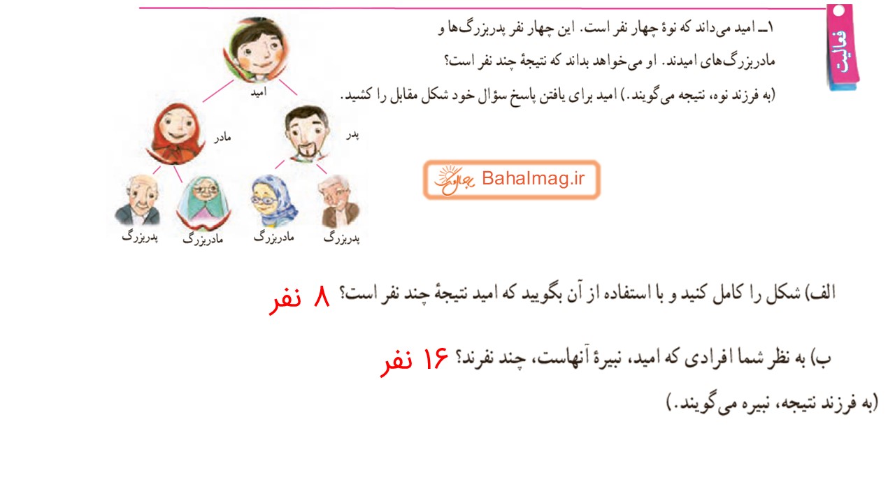 جواب صفحه 84 ریاضی هفتم قسمت اول