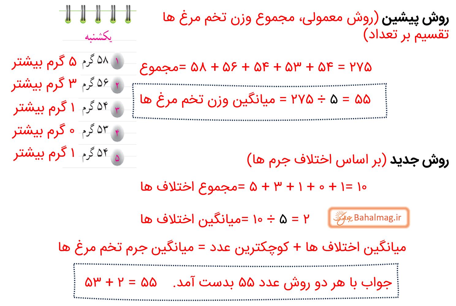 جواب فعالیت صفحه 132 ریاضی پنجم قسمت 3