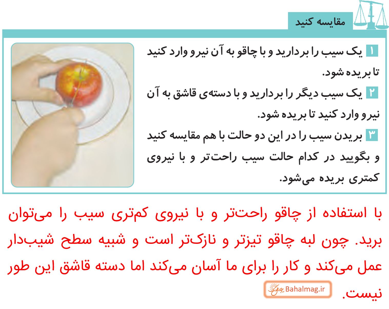 جواب مقایسه کنید صفحه 74 علوم پنجم