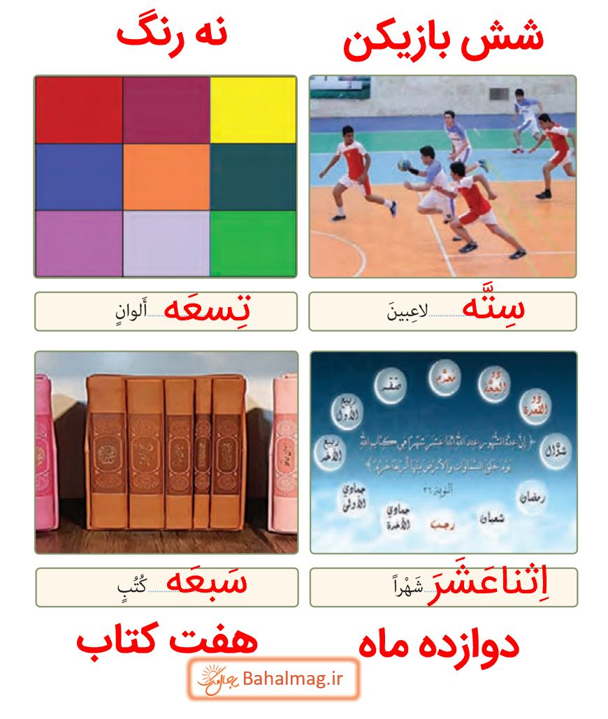 جواب التمرین الثالث صفحه 14 و 15 عربی هشتم قسمت 2