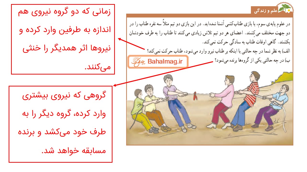 جواب صفحه 44 علوم ششم قسمت دوم