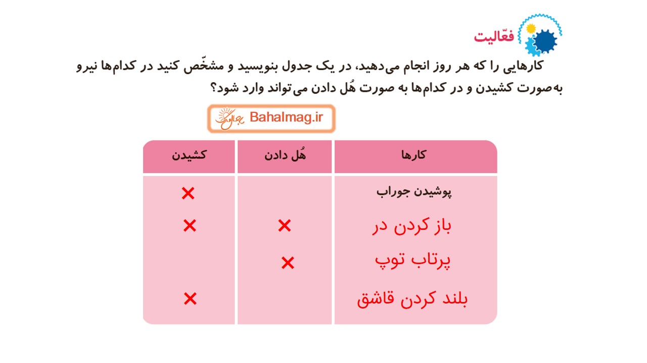 جواب صفحه 81 علوم سوم قسمت دوم
