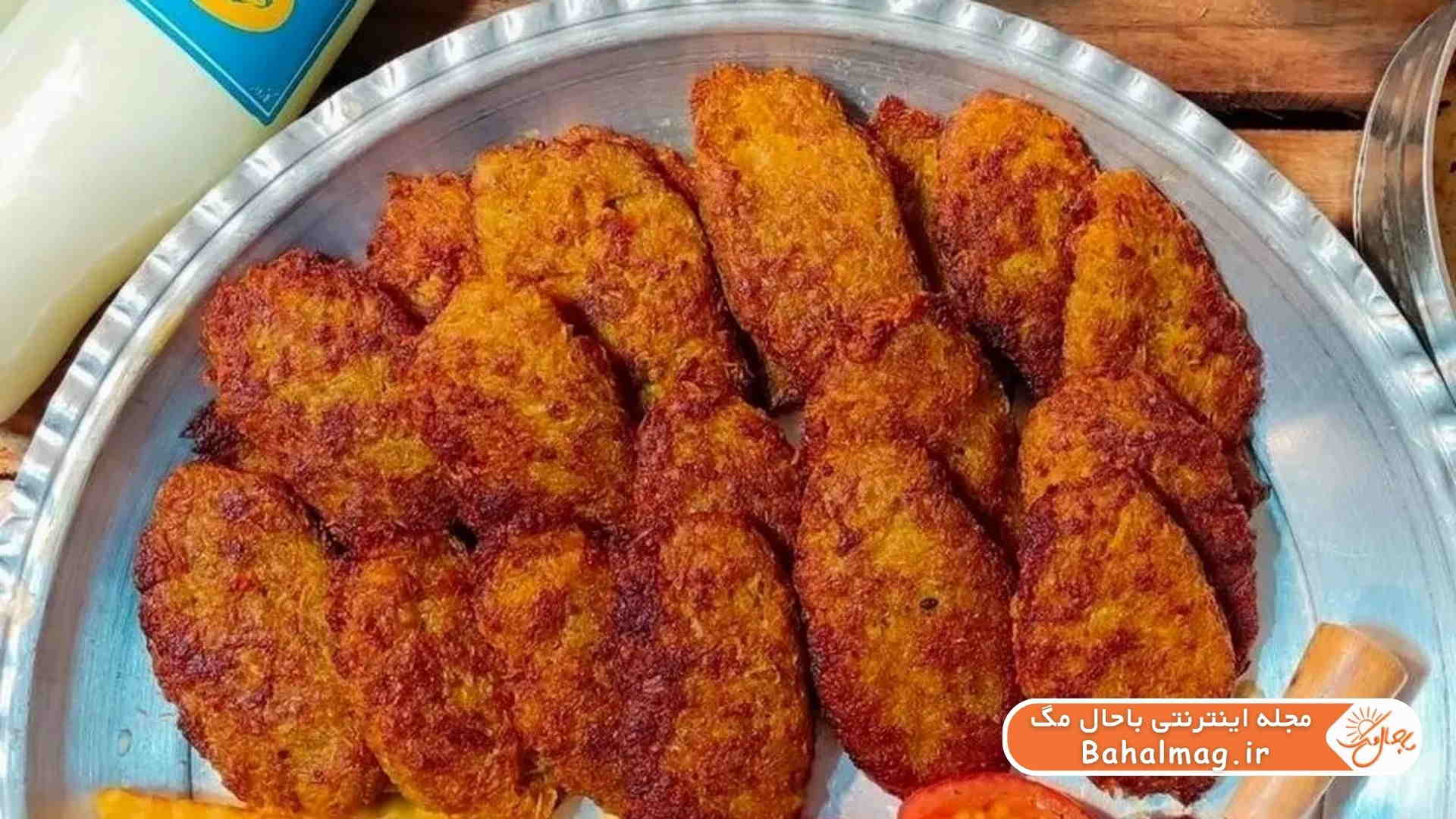 کتلت مرغ غذای پیشنهادی