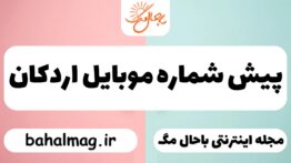 پیش شماره موبایل اردکان