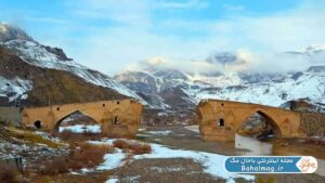 پل دختر میانه در زمستان