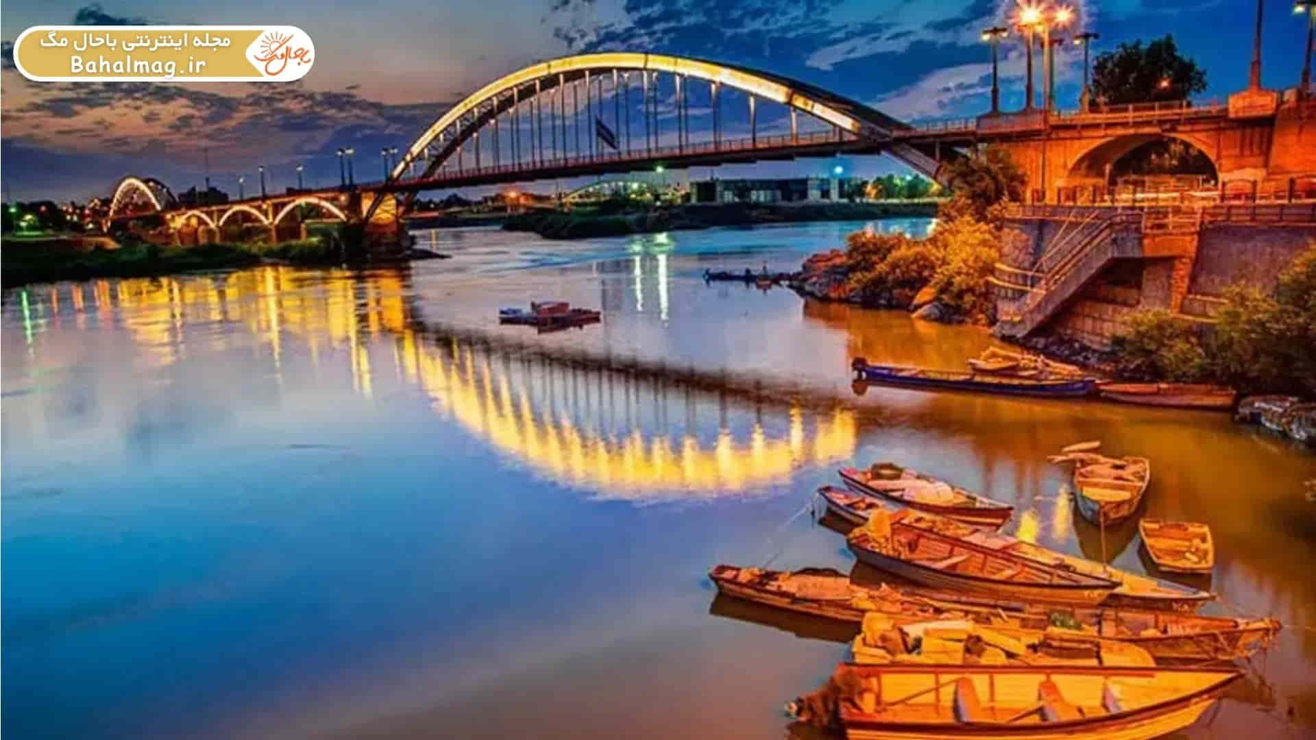 مکان های دیدنی اهواز در شب