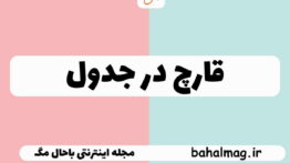 قارچ در جدول