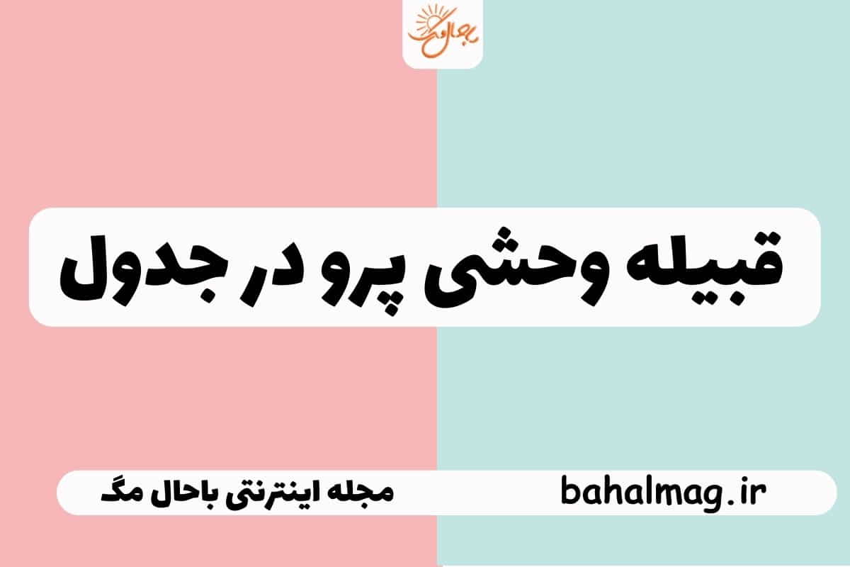 قبیله وحشی پرو در جدول