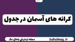 کرانه های آسمان در جدول